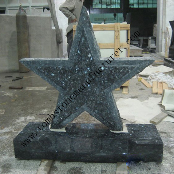 star carving headstone1